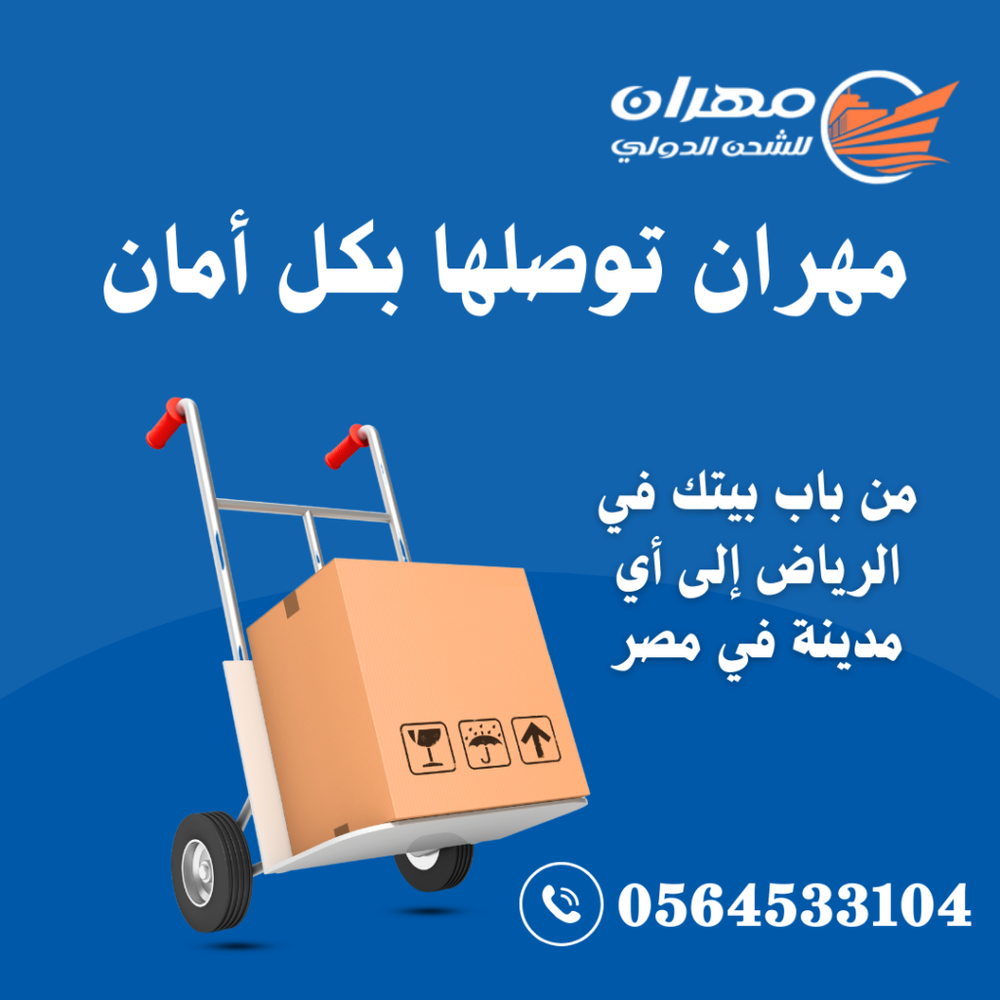 أفضل شركة شحن إلى مصر من الرياض